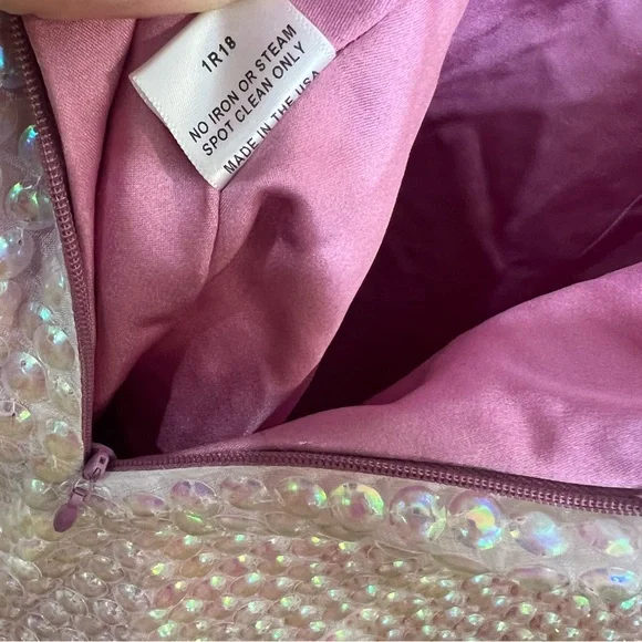 Markarian Ginevra Sequin pink midi Dress size 0 NEW! New with tags!